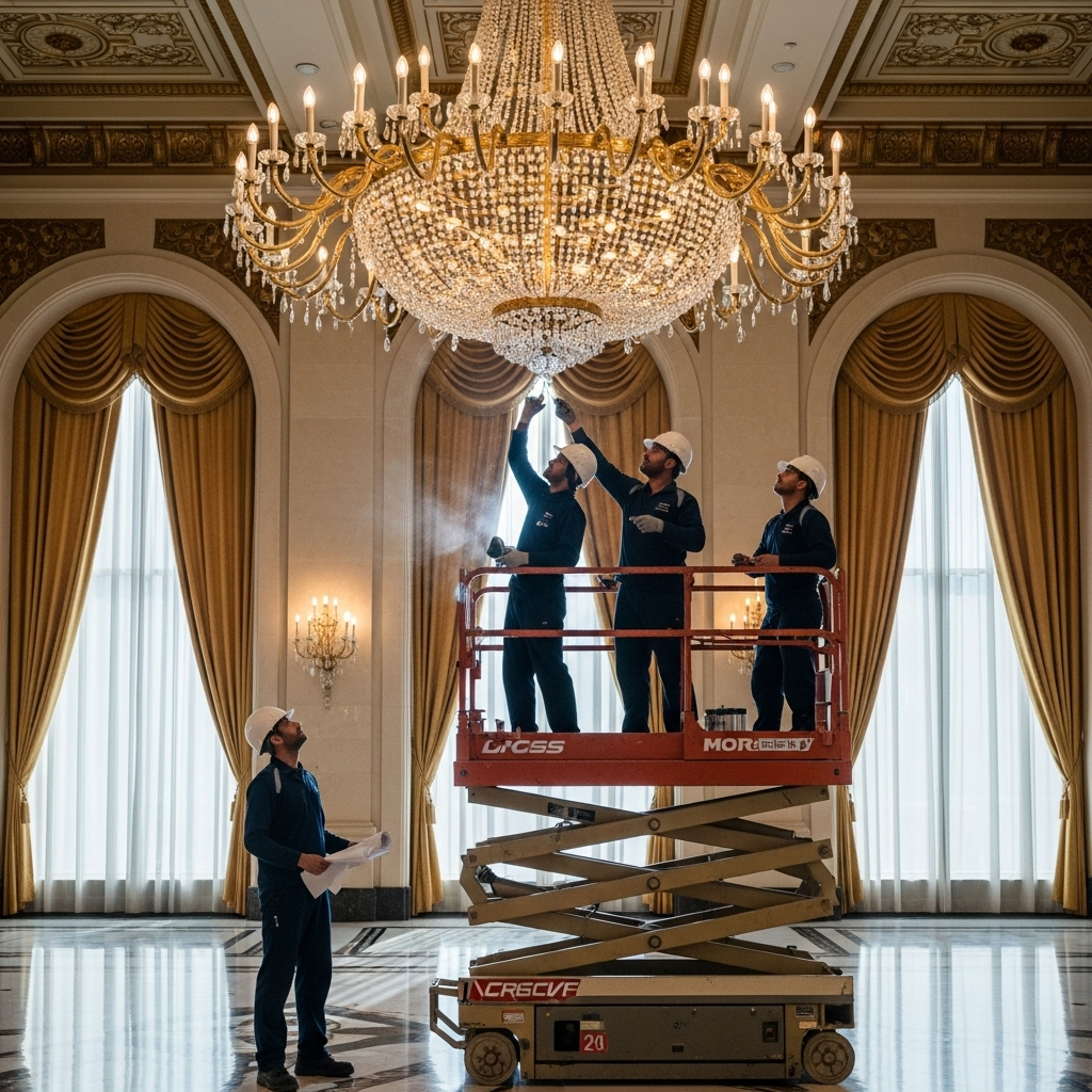 Trusted Chandelier Fixing services in Dubai