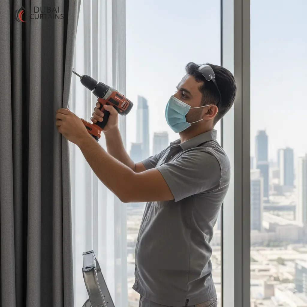 curtain installation in dubai