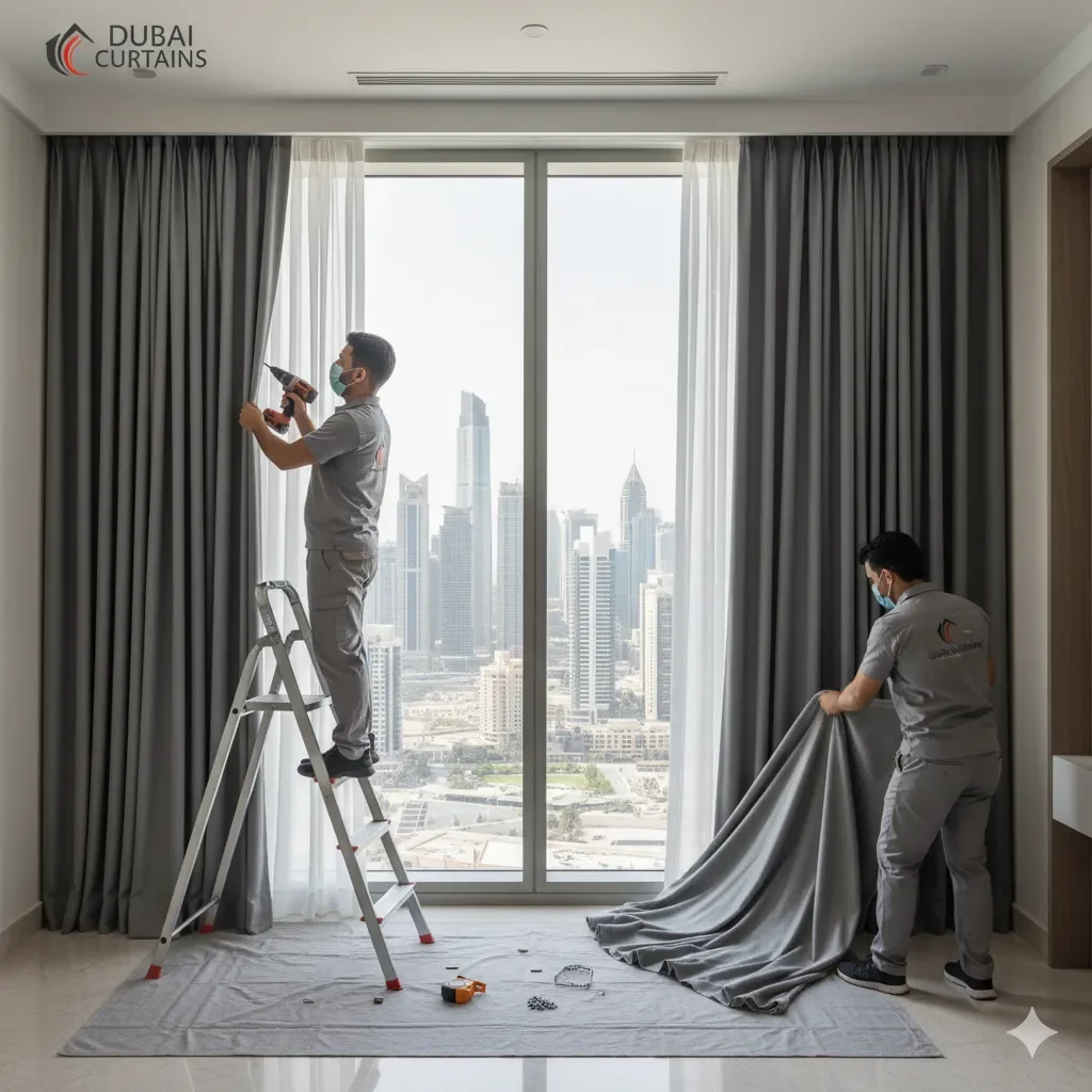 curtain installation services in dubai