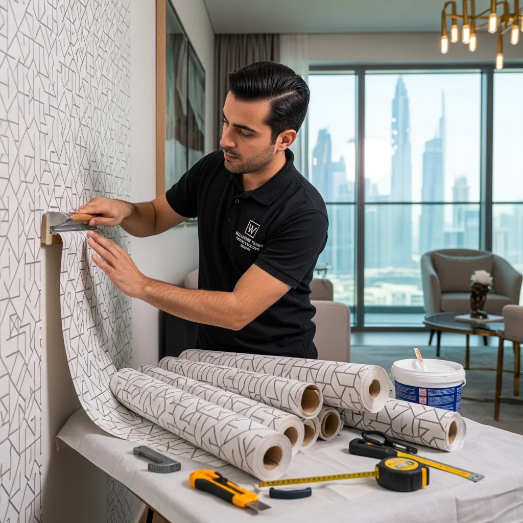 Wallpaper Fixing Dubai Workers