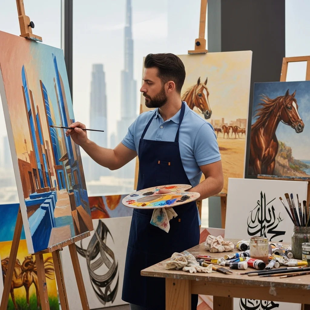 art and canvas painting services in dubai