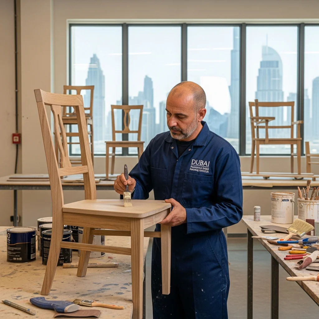 furniture and wood Painting services dubai